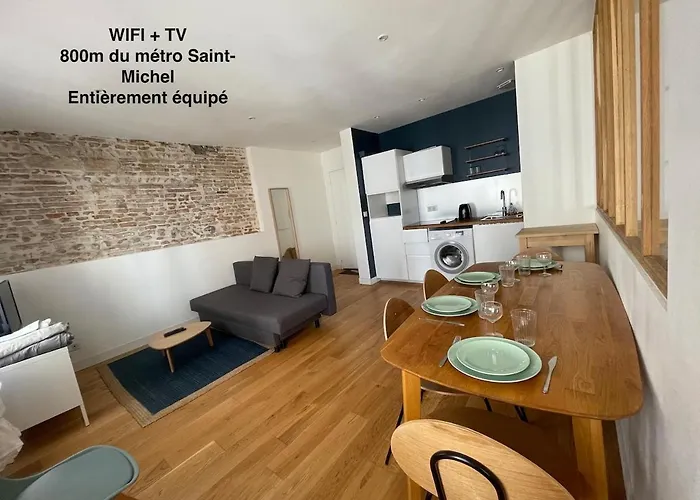 Apartment Quiet - Close To Metro Saint Michel Toulouse